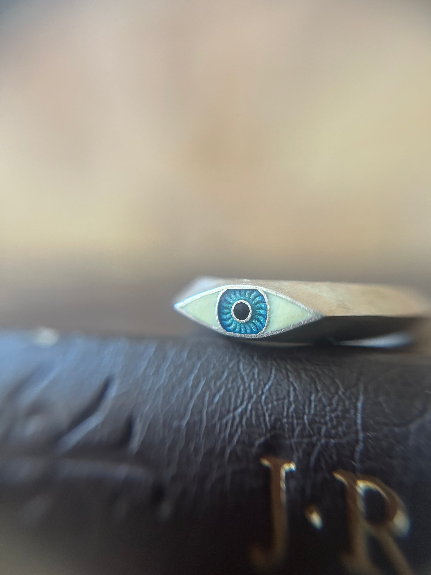 Lover's Eye Sterling Silver Signet Ring | Custom Handmade Eye Ring