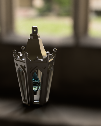 Will o' the Wisp Lantern Sterling Silver Pendant