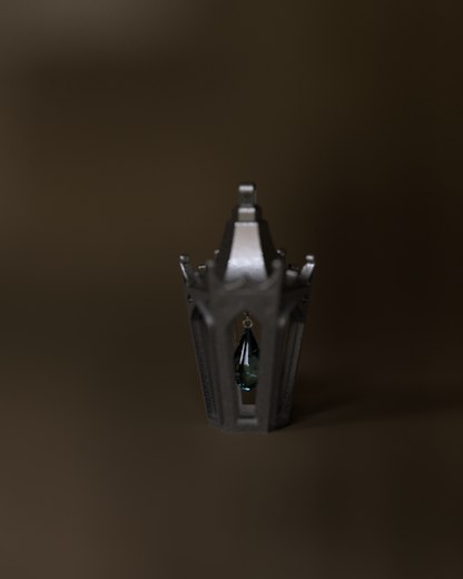 Will o' the Wisp Lantern Sterling Silver Pendant